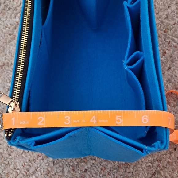 Blue Felt Organizer with Zipper - Picture 8 of 10
